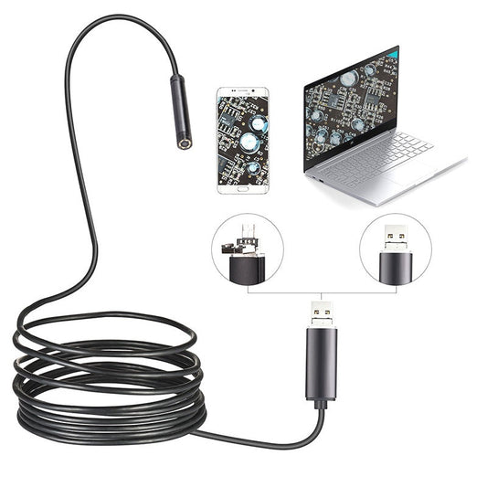 Waterdichte USB-endoscoopcamera met LED