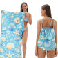 2-in-1 bedrukte strandtas-rugzak