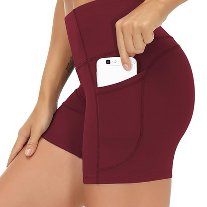 Dames Hoge Taille Yoga Shorts met Buikcontrole