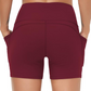 Dames Hoge Taille Yoga Shorts met Buikcontrole