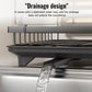 💥【LIMITED TIME 50% OFF】🔥 Tweelaags Schotel Droogrek | 360° Draaibare Afwateringstuit | Verticale Slots | Koolstofstaal | Zwart/Wit