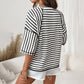 Dames gestreept T-shirt met relaxte pasvorm