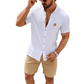 Zomers casual overhemd voor heren – opstaande kraag, ademend en relaxte pasvorm ✨