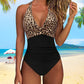 Dames Sexy Halter Badpak met Ruches en Open Rug