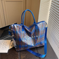 🌺 50% KORTING 💐 Vrouwen Geruite PVC Tote Bag