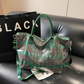 🌺 50% KORTING 💐 Vrouwen Geruite PVC Tote Bag