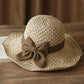 🎀 50% KORTING 👒 | Strohoed met retrostrik – Opvouwbaar & Ademend voor de zomer
