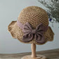 🎀 50% KORTING 👒 | Strohoed met retrostrik – Opvouwbaar & Ademend voor de zomer