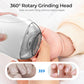 👶💅 360° draaibare nagelknipper – met LED-verlichting, stil, veilig voor baby’s en volwassenen!
