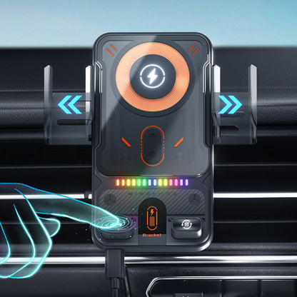 Exclusief voor bestaande klanten! Slimme 2-in-1 telefoonhouder voor in de auto met draaifunctie en draadloze oplader