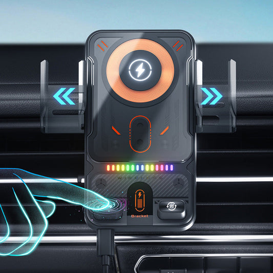 Exclusief voor bestaande klanten! Slimme 2-in-1 telefoonhouder voor in de auto met draaifunctie en draadloze oplader