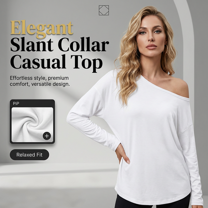 Casual top met lange mouwen en blote schouders voor dames