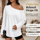 Casual top met lange mouwen en blote schouders voor dames