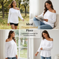 Casual top met lange mouwen en blote schouders voor dames