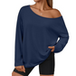 Casual top met lange mouwen en blote schouders voor dames