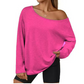 Casual top met lange mouwen en blote schouders voor dames