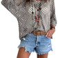 ⏰50% korting🔥Dames top in bohemian stijl met beige haakwerk en V-hals