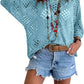 ⏰50% korting🔥Dames top in bohemian stijl met beige haakwerk en V-hals