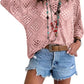 ⏰50% korting🔥Dames top in bohemian stijl met beige haakwerk en V-hals