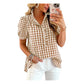🔥  UITVERKOOP 49%👚 Casual damestop met ruches en pofmouwen