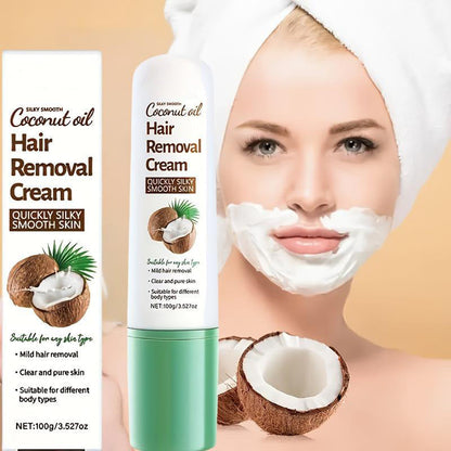 🥥50% KORTING! Alsof je een kokosnoot over je benen rolt en alle haartjes eruit glijden! Deze ontharingscrème met schraper lost haren op tot de wortel – geen stoppels, geen irritatie, 8 minuten wachten en je huid voelt als zijde.