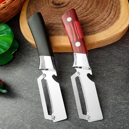 🔪 2+1 GRATIS – Multifunctionele RVS Groenteschiller | Snel, Scherp & Zonder Verspilling