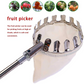 🍎FLASH SALE! Fruitplukker met Opvangmand – Verzinkt IJzeren Plukkop, Stoffen Zak – Met of Zonder Telescopische Steel (1,6–4,0m) – Pluk vanaf de Grond! ✨