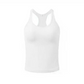 👚 Women's Built-in Bra Tank Top | Ribbed Knit Racerback Camisole with Light Support