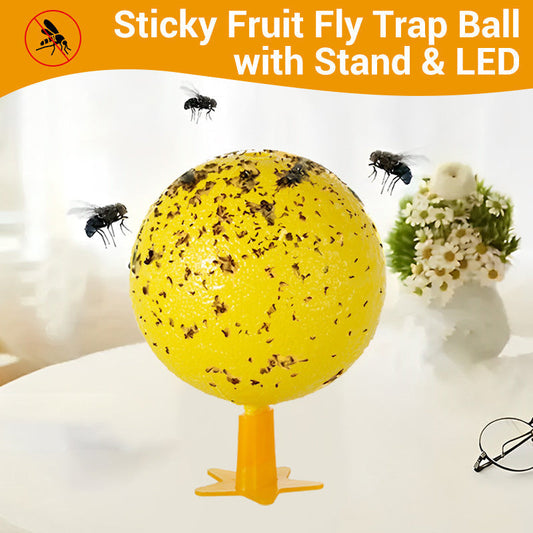 Kleverige Fruitvliegval Bal met Standaard & LED