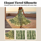 Dames Maxi-jurk met Bloemenprint en V-hals | Gesmokte Taille