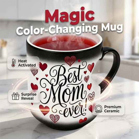 ☕️ Door warmte geactiveerde “Best Mom Ever”-mok die van kleur verandert 💖 De magische mok