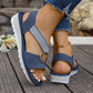 Sandalen met elastische bandjes voor dames met brede voeten