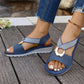 Sandalen met elastische bandjes voor dames met brede voeten