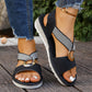 Sandalen met elastische bandjes voor dames met brede voeten