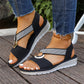 Sandalen met elastische bandjes voor dames met brede voeten