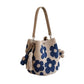🌞Fris De Lente In Met 50% Korting!🌼Gehaakte Dames Bucketbag met Bloemenmotief – Lichte Boho Schoudertas voor Zomer en Dagelijks Gebruik