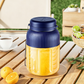 Draagbare sapcentrifuge/blender van 1300 ml met twee deksels en rietje