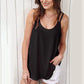 Zomerse mesh-top met spaghettibandjes voor dames