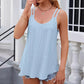 Zomerse mesh-top met spaghettibandjes voor dames