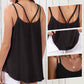 Zomerse mesh-top met spaghettibandjes voor dames