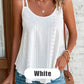 Zomerse mesh-top met spaghettibandjes voor dames