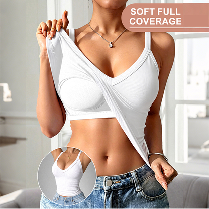 Slim-fit gewatteerde tanktop voor dames