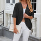 Zacht, casual vest met halflange mouwen voor dames