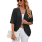 Zacht, casual vest met halflange mouwen voor dames