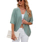 Zacht, casual vest met halflange mouwen voor dames