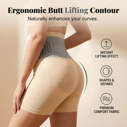 Hoge taille buikvlatte shapewear short