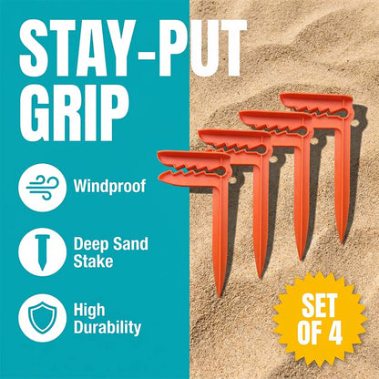 Windbestendige strandhanddoekklemmen voor zand en gras