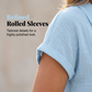 ⌛50% korting op de laatste dag – Zomerse gebreide T-shirt voor dames met losse pasvorm