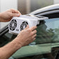 Ventilator voor in de auto op zonne-energie