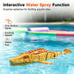 2.4G RC Mosasaurus zwemmend speelgoed met spray